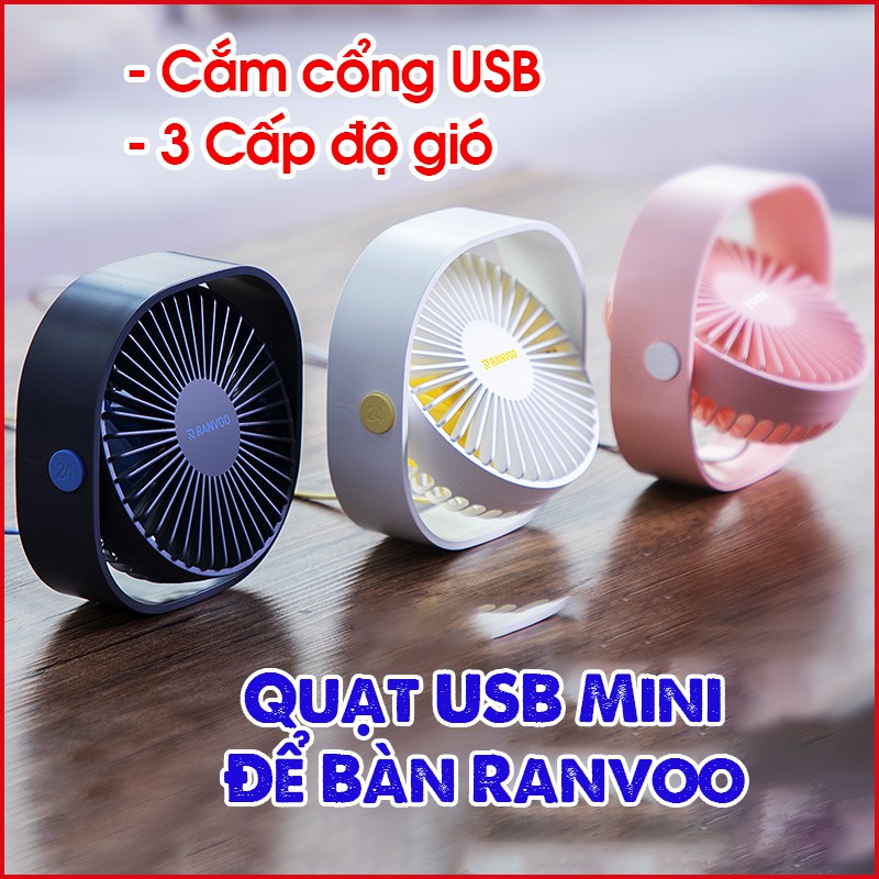 Quạt USB Mini Để Bàn RANVOO