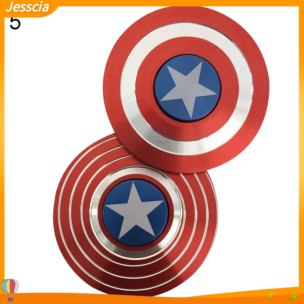 Jessica| Con Quay Đồ Chơi Spinner HìNh TròN Captain America Spideman, GiúP GiảM Stress