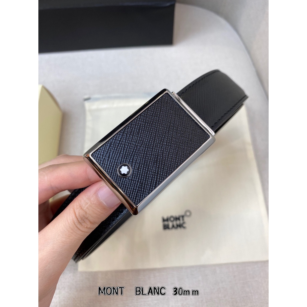 Thắt lưng nam thời trang cao cấp Mont Blanc kiểu dáng lịch lãm, chững chạc
