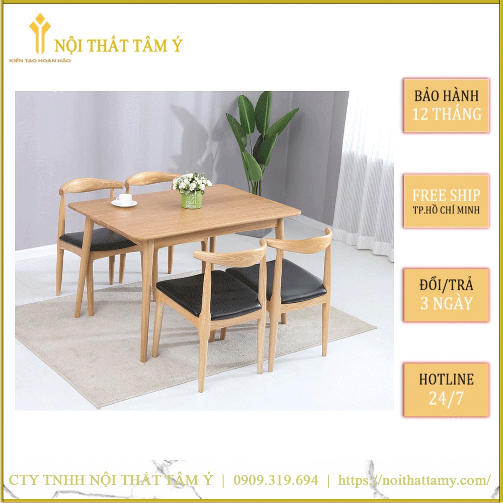 Bộ Bàn Ăn Elbow 6 ghế ✌FREE SHIP HCM✌ Bàn ăn Cao Cấp Thương hiệu Nội Thất Tâm Ý