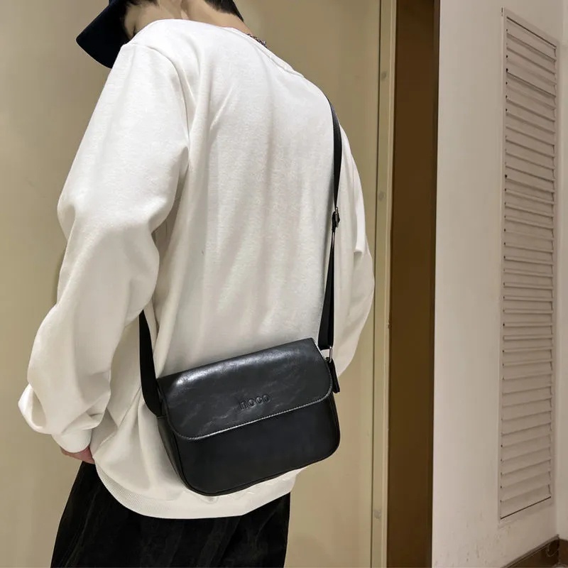 Túi Đeo Chéo Da Dáng Vuông Nhỏ Đơn Giản Thời Trang Cho Nam Và Nữ ko061