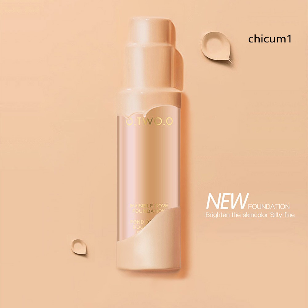 [Hàng mới về] Kem nền che khuyết điểm Otwoo dạng lỏng dưỡng ẩm kiểm soát dầu trang điểm lâu trôi mềm mịn