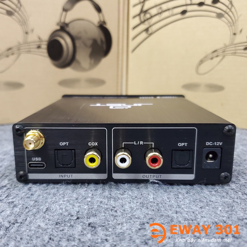 Đầu Giải Mã Âm Thanh JNET DAC DA800 | 32Bit/384kHz DSD256 Bluetooth 5.1 | Tặng Dây Quang & Dây AV