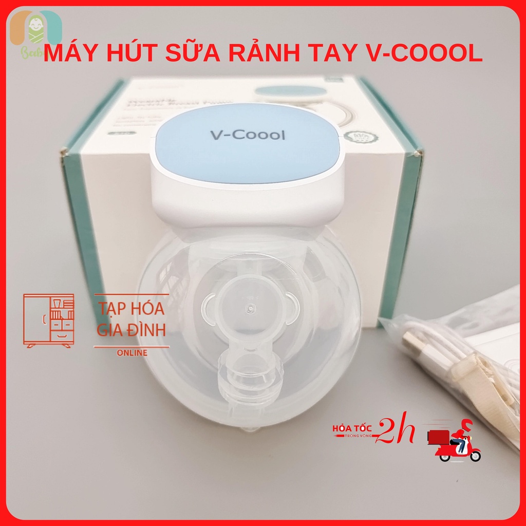 Máy hút sữa rảnh tay, không dây v-coool bảo hành 12 tháng