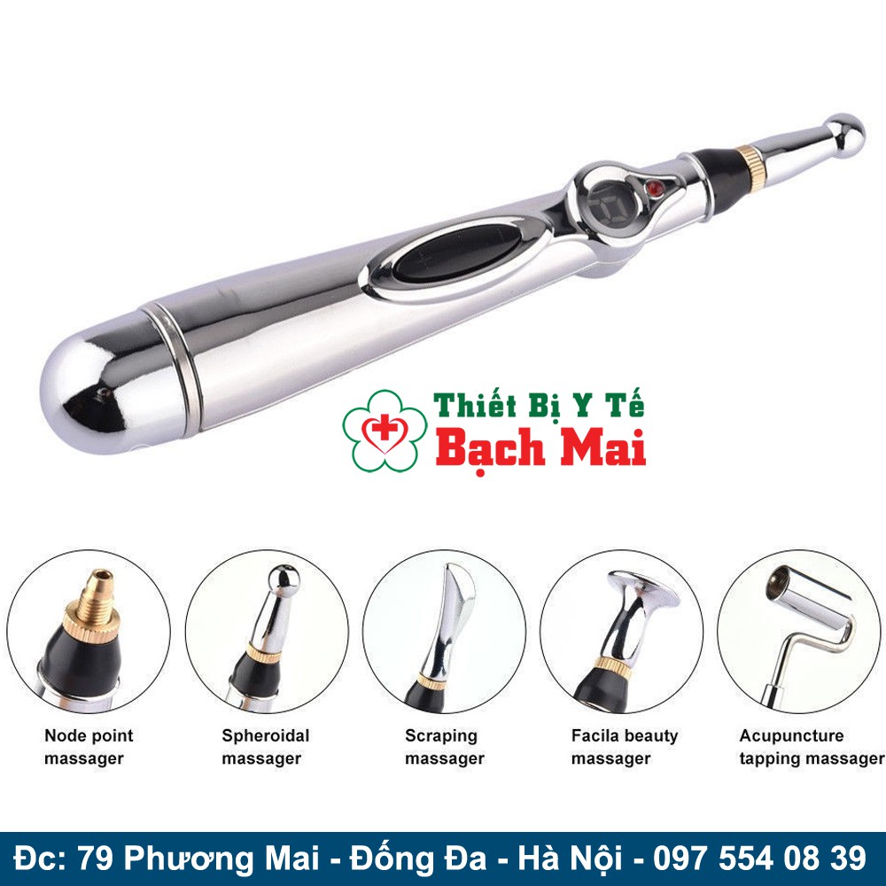 Bút Xung Điện Dò Huyệt Laze 5 Đầu Dò W912