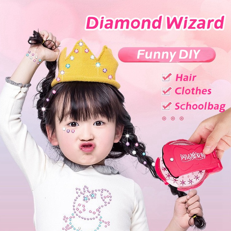 Miếng Dán Tiktok Lấp Lánh Dùng Tạo Kiểu Tóc Cho Bé Gái DIY