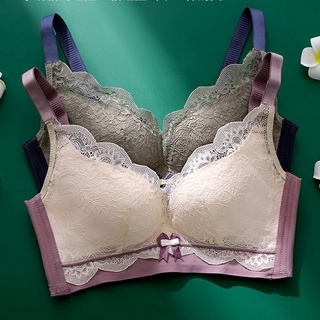 Áo lót nữ AOWEINISI nâng ngực không gọng phối ren thời trang