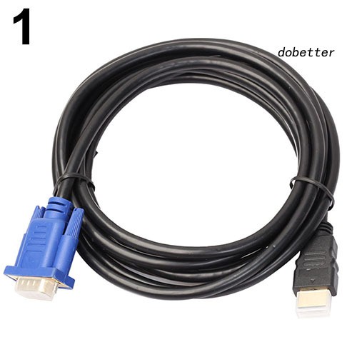 DOH_10/16 Ft High Speed HDMI Male To VGA 15 pins Male M/M Adapter Converter Cable