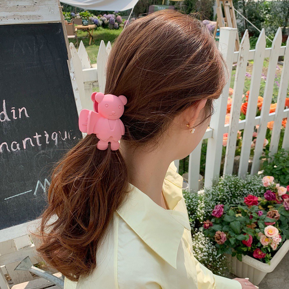Kẹp Tóc Hình Gấu Nhiều Màu Sắc Thời Trang Thanh Lịch Cho Nữ