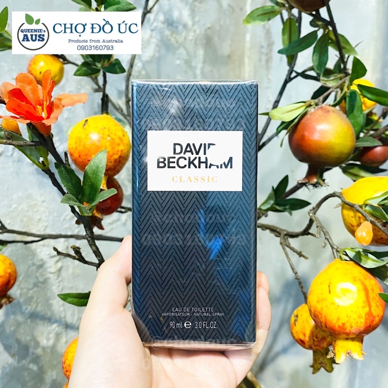Nước hoa nam David Beckham CLASSIC - BLUE - HOMME - EDT 100ml - nhập Úc tem Chemist Warehouse