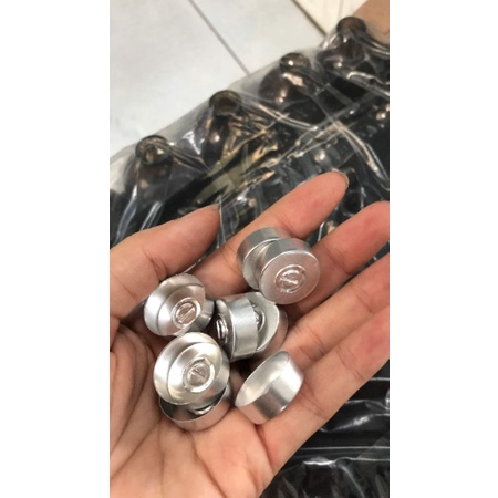 Combo 100 nút cao su,nút nhôm đóng chai thủy tinh, nắp nhôm, nút cao su chai lọ thủy tinh, lọ vacxin 5ml,10ml,20ml,100ml