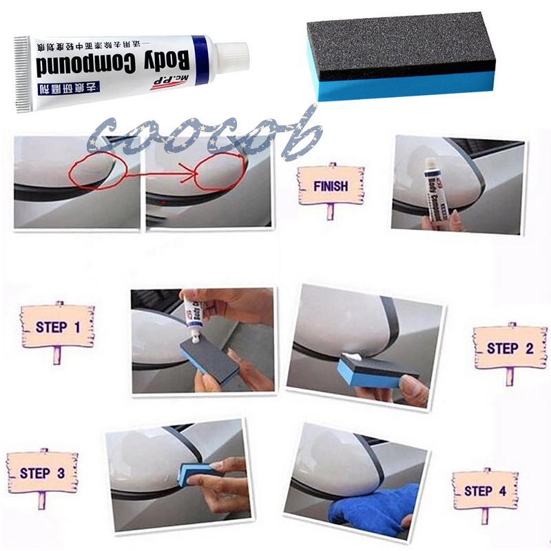 Bộ sản phẩm keo phức hợp dạng lỏng xóa vết trầy xước trên thân xe hơi hỗ trợ chăm sóc và phục hồi