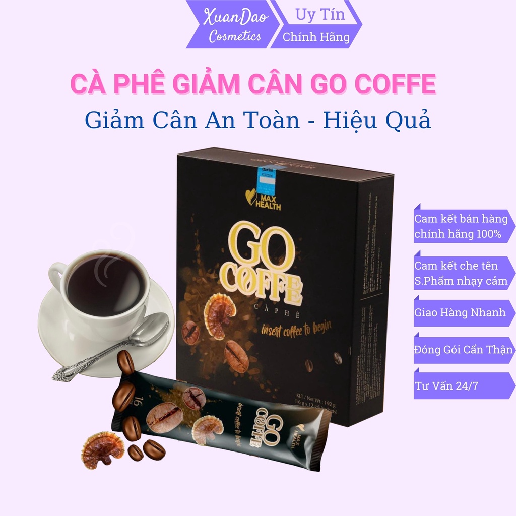 Cà phê giảm cân XuanDao cà phê Go Coffee Matxi Corp cafe giảm cân an toàn không tác dụng phụ