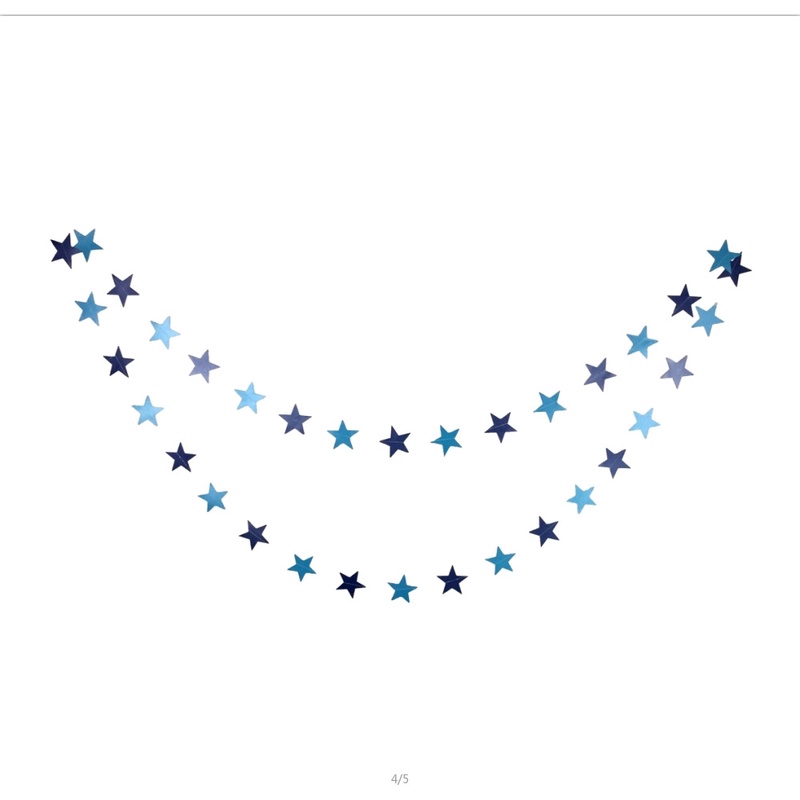 Dây Ngôi Sao Giấy Trang Trí Tiệc Cưới