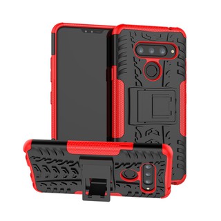 Case for LG V40 Kickstand Dual Armor with Stand Holder Shell