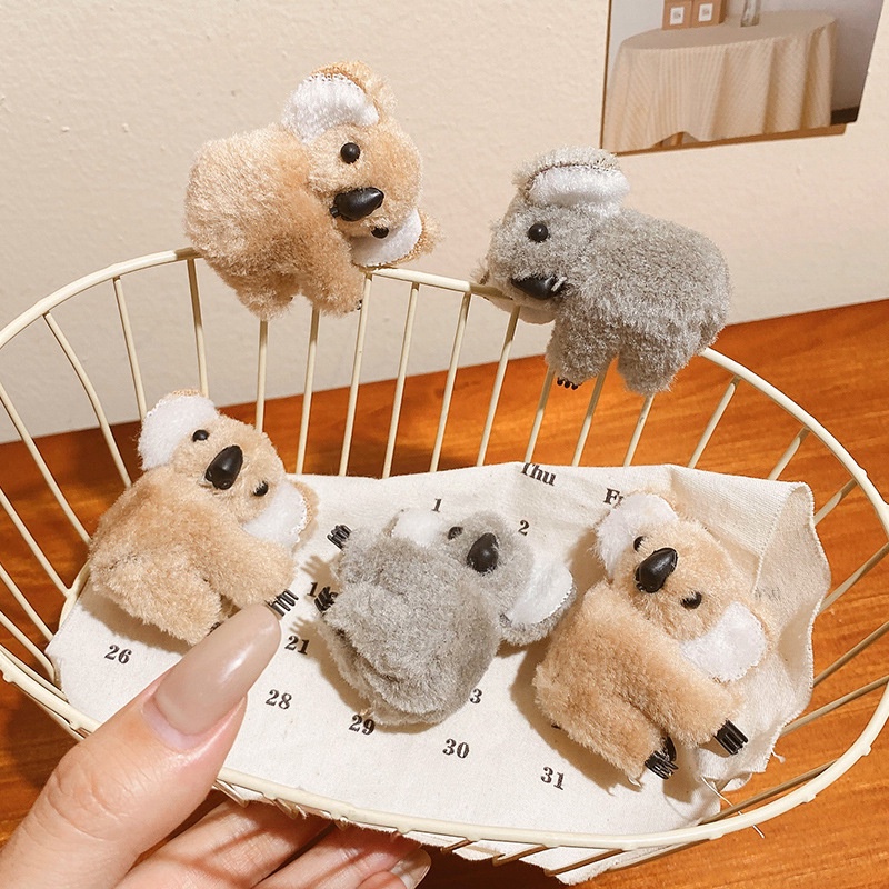 [Magpie] Kẹp Tóc Ba Chiều Hình Gấu koala Nhồi Bông Nhỏ Nhắn Thời Trang Thu Đông Phong Cách ins Nhật Bản Và Hàn Quốc Dành Cho Bạn Nữ