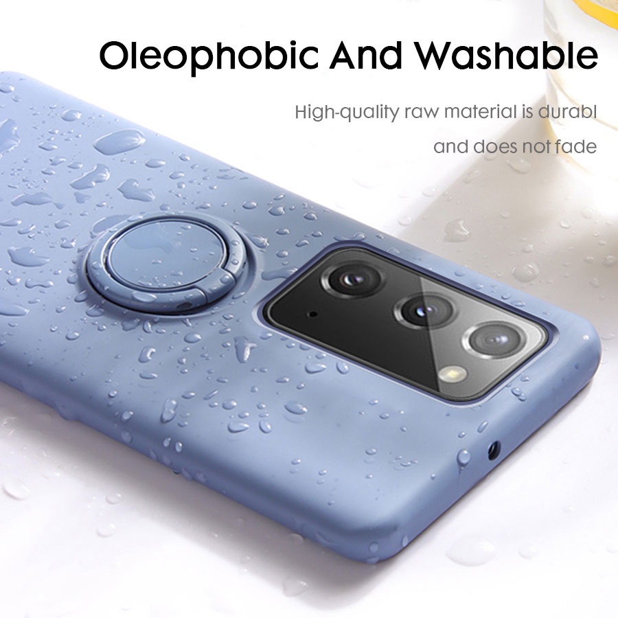 Ốp điện thoại silicon dẻo có giá đỡ nam châm cho Samsung Galaxy S22 Plus Note 10 20 Ultra