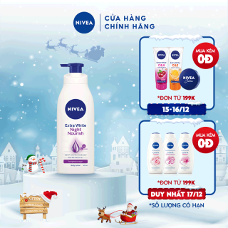 Sữa dưỡng thể giúp săn da, dưỡng trắng Nivea ban đêm (400ml) – 88126