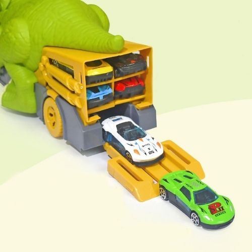 Đồ chơi khủng long cho bé nuốt ô tô nhựa ABS chắc chắn giúp bé giải trí tốt hơn