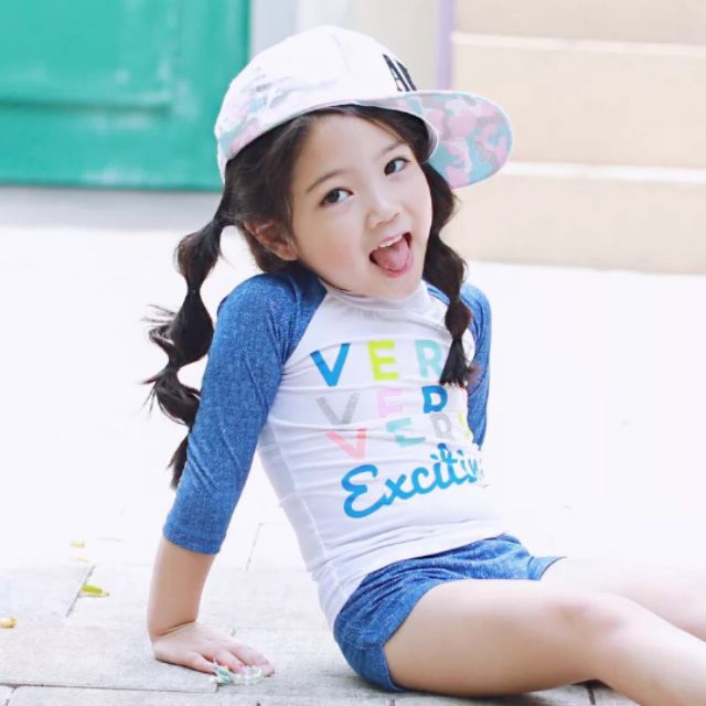 Bộ bơi bé gái Very Excited