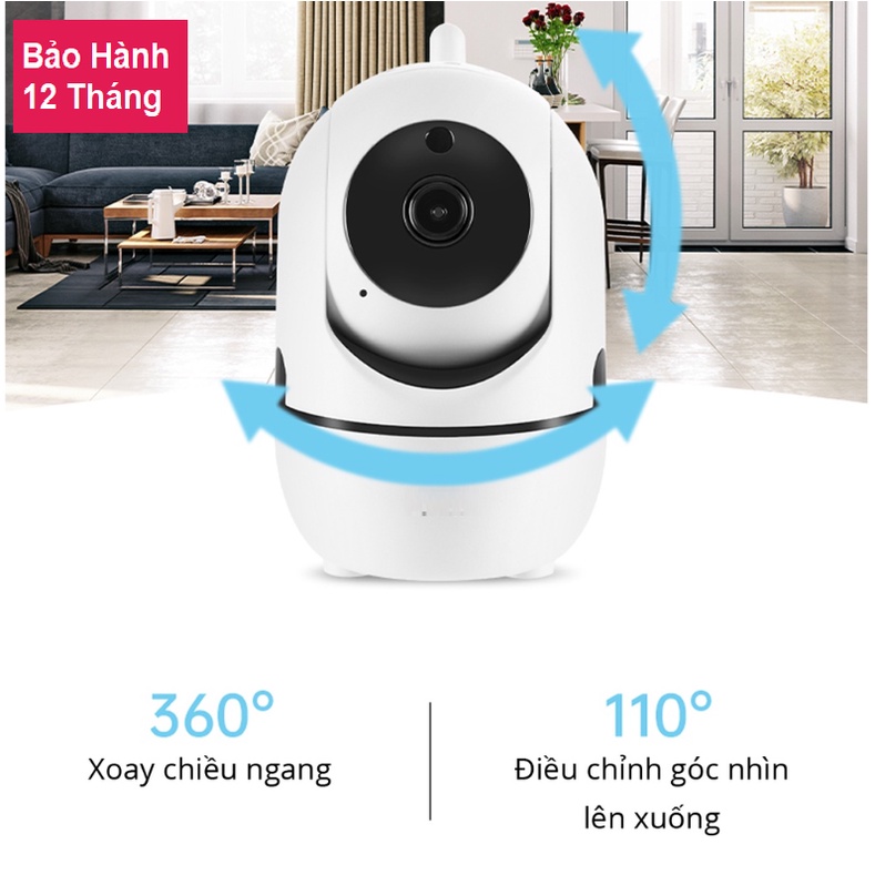 Camera An Ninh Phát Hiện, Tự Chuyển Động YCC 365 Plus, Xoay 360 Độ, Kết Nối Không Dây - Phần Mềm Tiếng Việt - BH 12 Th