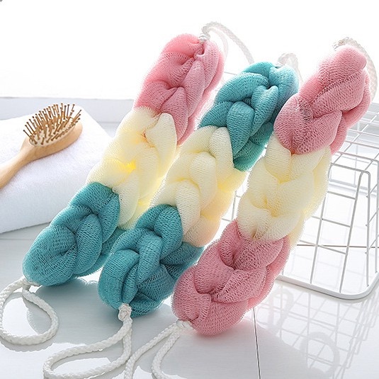 Bông Tắm Dài Cao Cấp Lưới PE Dày Mềm Mại An Toàn Sức Khỏe (Mix Nhiều Màu)