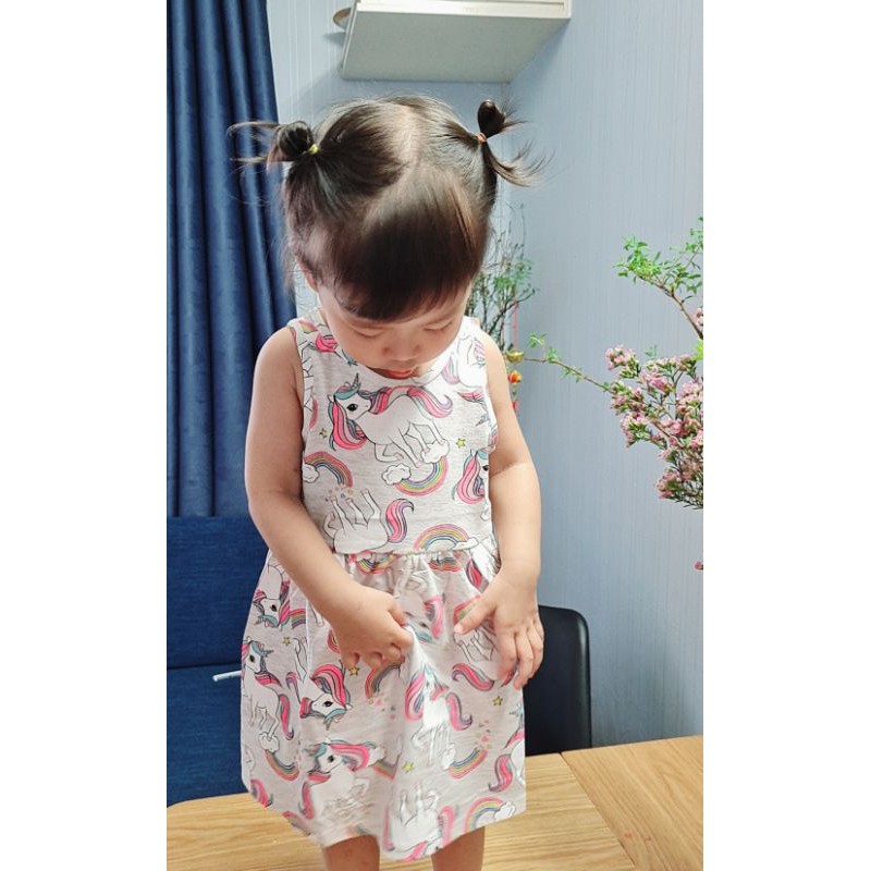 Váy cotton H.M cho bé từ 1.5-10y