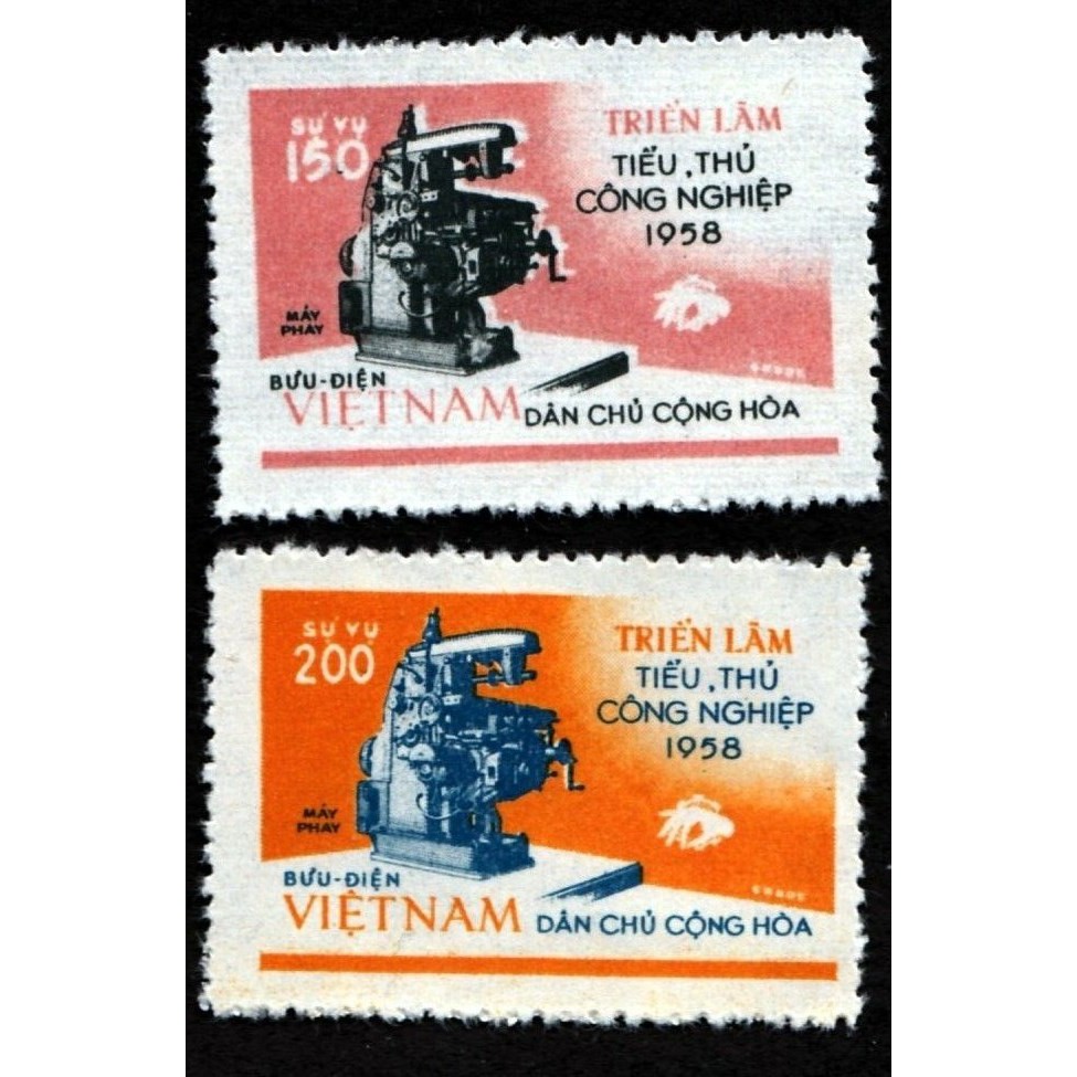 Tem sưu tập MS 032 Tem Việt Nam Triển lãm tiểu thủ công nghiệp 1958 ( 2 tem )