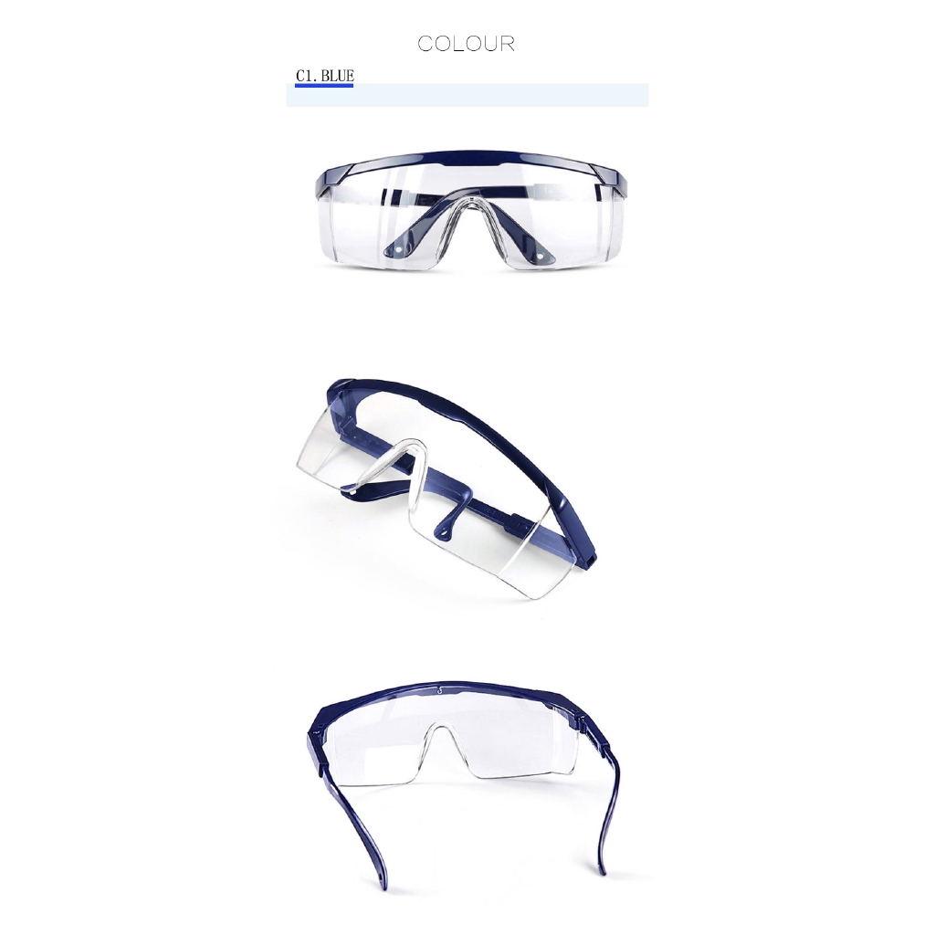 Men and Women Transparent Dust-proof Safety Glasses Goggles Anti-pollution Splash-proof Glasses Factory Laboratory Work Protective Glasses