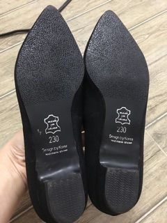 Giày si búp bê da lộn size 36 Made in Korea