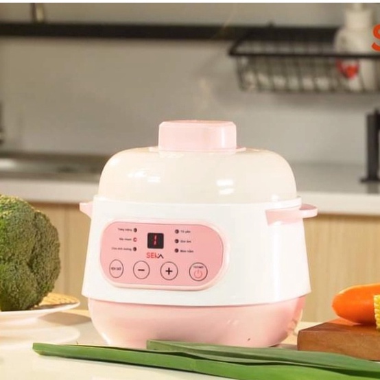 Nồi Nấu Cháo Chậm SeKa, Nồi đa cHầm, Chưng, Hấp. Nồi Ăn Dặm Cho Bé. Nồi Chưng Yến Hàng Chính Hãng(BH 12 T
