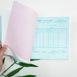 Phiếu xuất kho khổ A5 (2 liên/100 tờ - 3 liên/150 tờ)