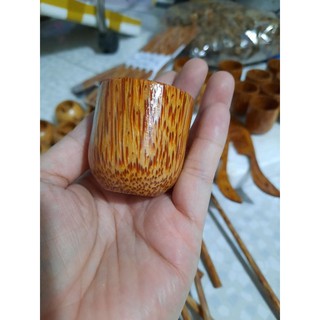 Chung uống trà gỗ dừa_Chung gỗ dừa