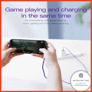 CHÂN LIGHTNING / ANDROID / TYPE C 2.4A - Cáp sạc Sharp Bird MVP Moblie Game Dây dù dữ liệu