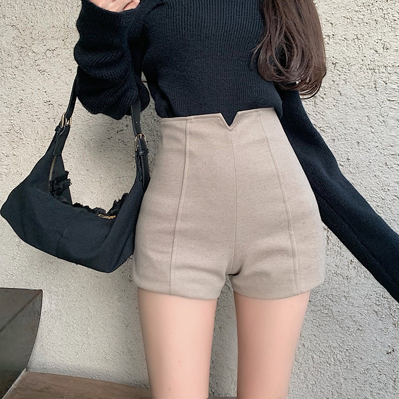 QUẦN SHORT NGẮN LƯNG CAO THỜI TRANG NỮ
