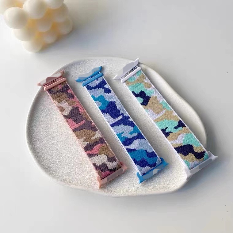 Dây Đeo Nylon Co Giãn 2022 Cho Đồng Hồ Thông Minh Apple Watch 44mm 40mm 45mm 41mm 42mm 38mm 45 mm iWatch Series 3 5 SE 6 7