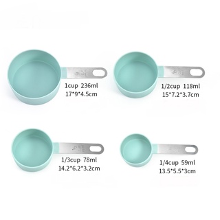 Bộ 4 muỗng đo lường có tay cầm