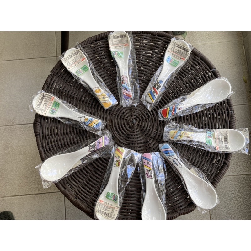 Đũa, muỗng / thìa Sanrio, Line Friends hình Hello Kitty, Pompom Purin, My Melody, Cinamonroll, Keroppi,…