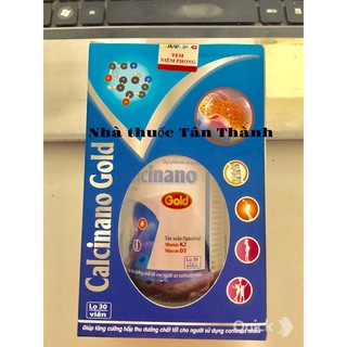 Canxi bà bầu Calcinano gold,có tảo xoắn, bổ sung canxi, D3, Vitamin MK7 cho mẹ và bé