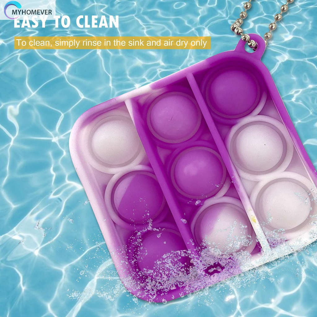 Pop It Fidget Đồ chơi Bubble Keychain Sensory Fidget, Stress Relief,  Dimple Anxiety Đồ chơi