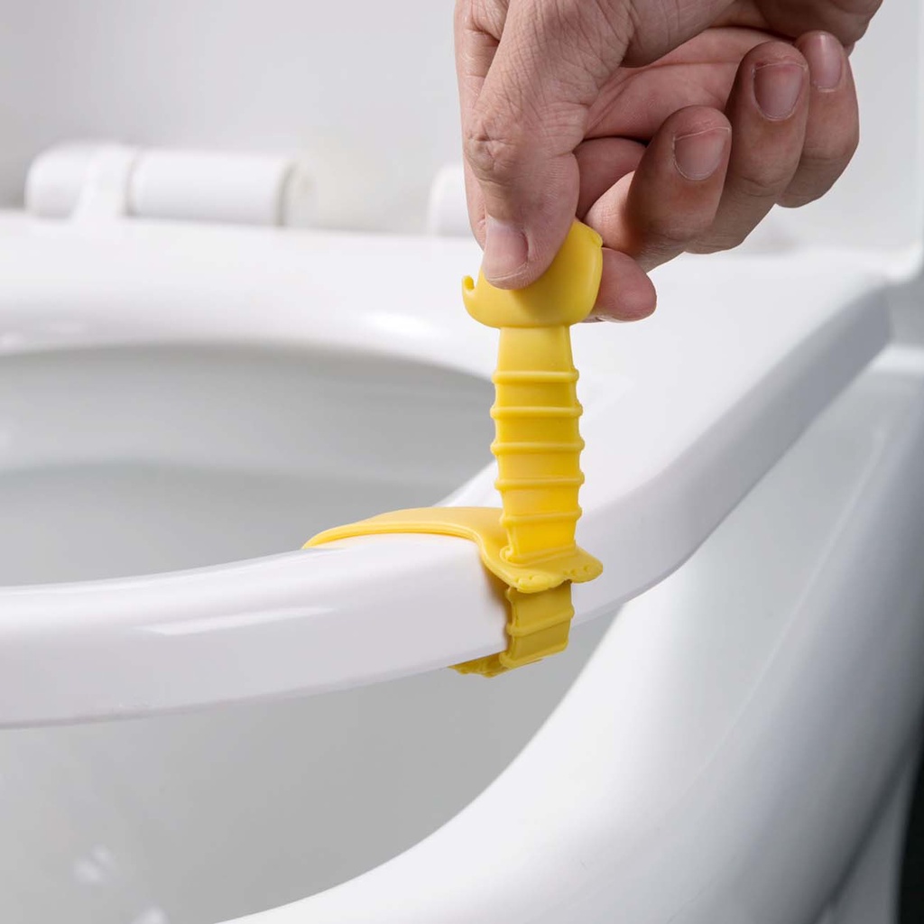 Dụng cụ nâng nắp toilet Shepherd bằng silicon có thể điều chỉnh kiểu dáng hoạt hình tiện dụng cho phòng tắm