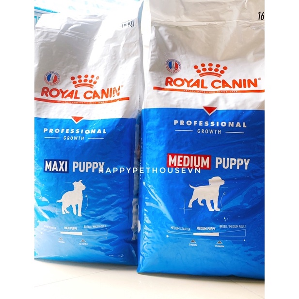 Bao 16kg Royal canin maxi puppy dog - Thức ăn hạt cho chó con của giống chó lớn