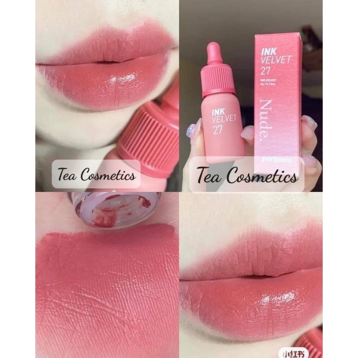 Son Kem Lì Peripera Ink Velvet Nude 27 Strawberry Nude