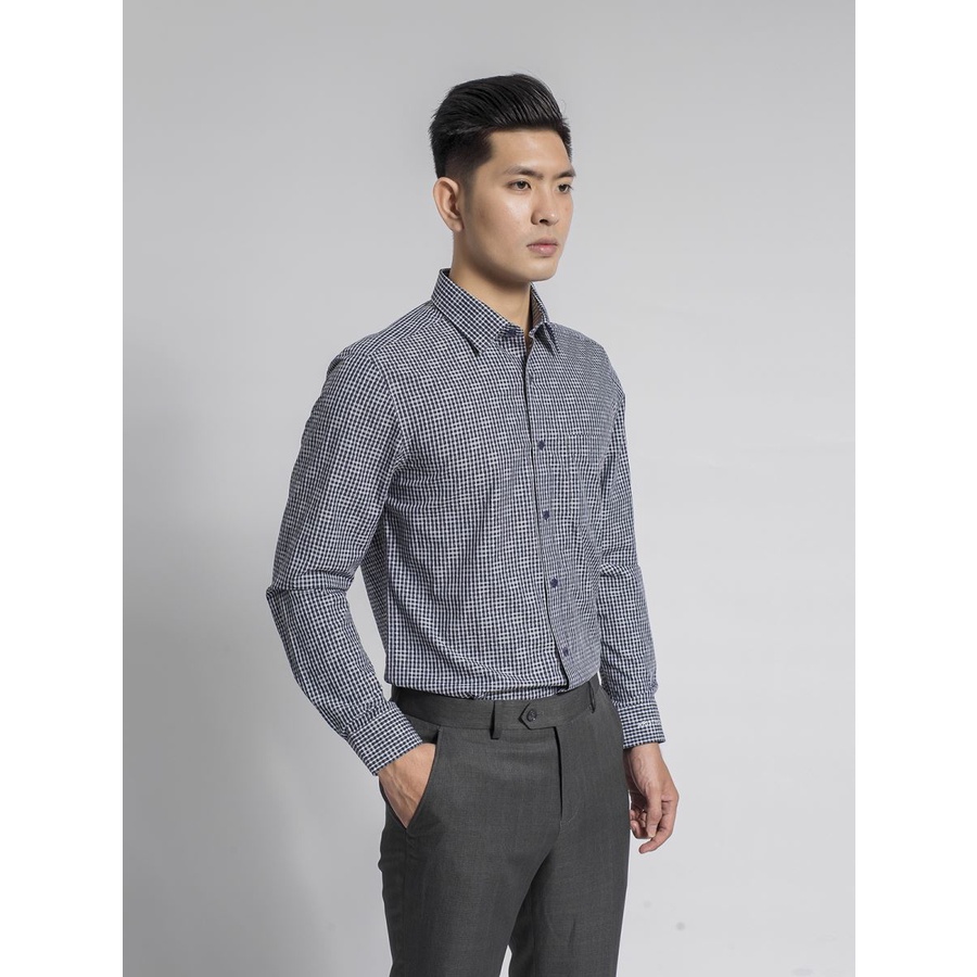 Áo sơ mi nam dài tay Aristino  CHÍNH HÃNG – SALE ALS58008 dáng Reguler fit, tà lượn, chất liệu modal mềm mát