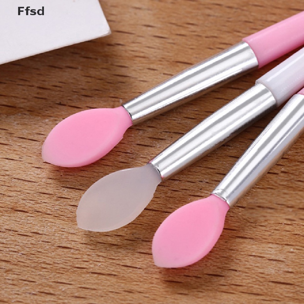 [Hàng mới về] Set 10 cọ trang điểm môi cỡ nhỏ bằng silicone tiện dụng