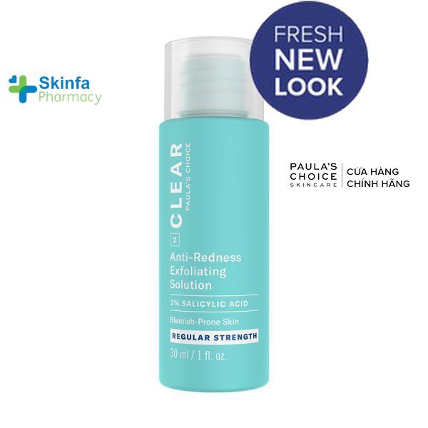 Paula's Choice Clear Regular Strength Anti-Redness Exfoliating Solution - Dung dịch ngừa mụn, ban đỏ 6200 - Skinfa.