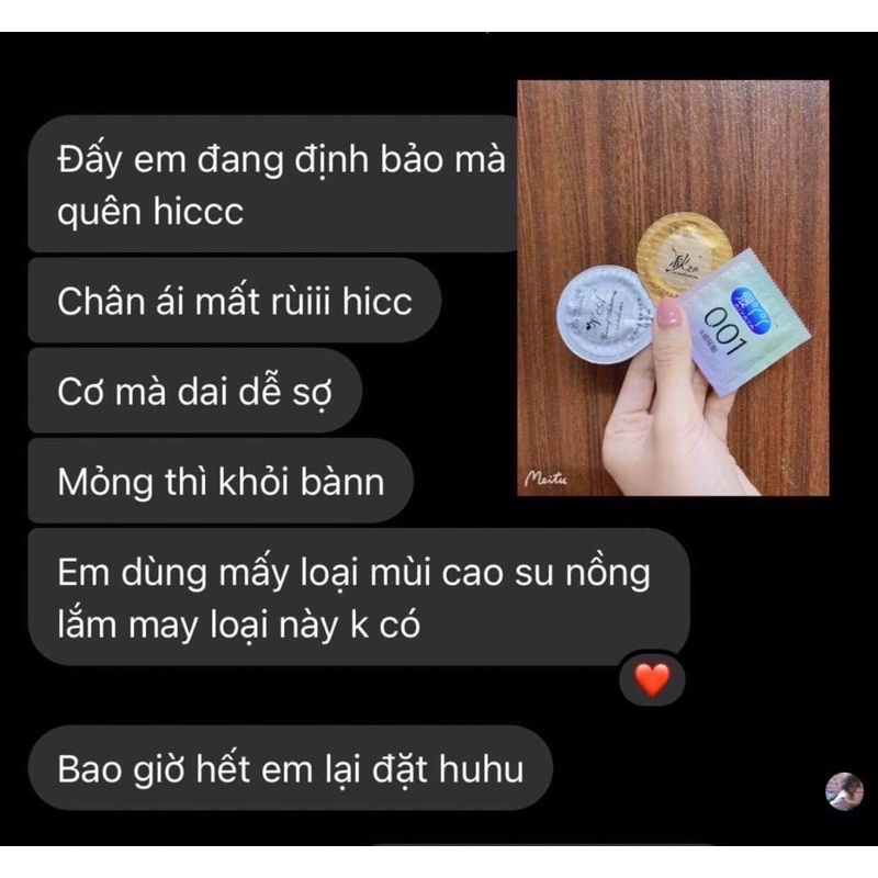 Bao cao su nội địa Trung siêu nhờn, siêu mỏng, siêu trơn