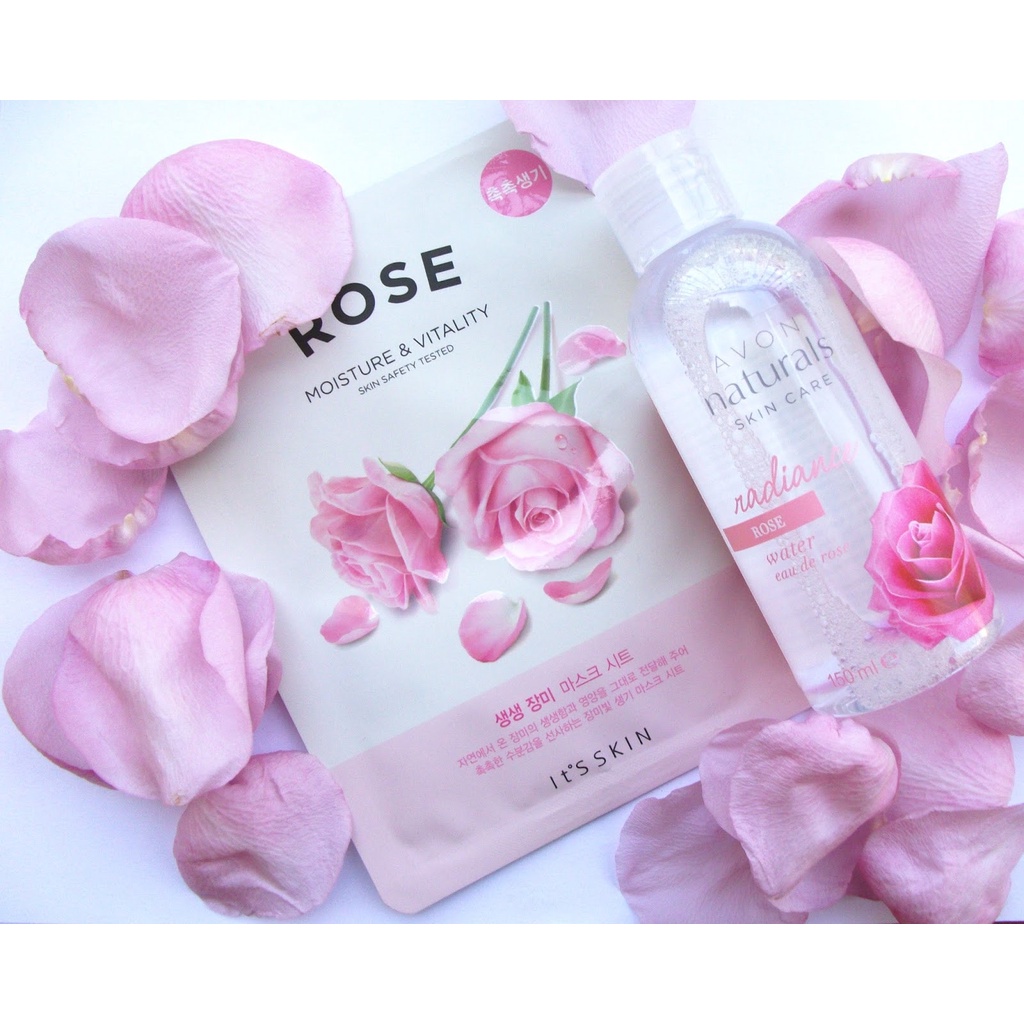 Mặt nạ dưỡng da se khít lỗ chân lông It's Skin The Fresh Mask Sheet - Rose 23ml