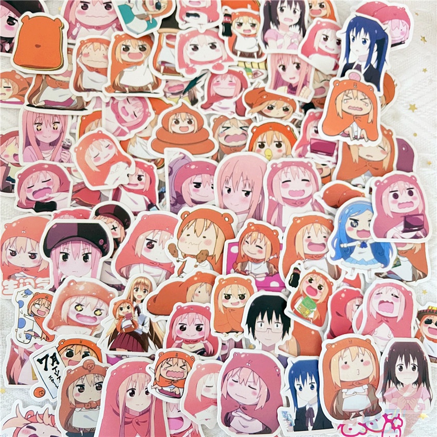 Bộ 90 Cái ☆ Himouto! Umaru-chan. Hình Dán Mini Doma Umaru ☆ Sticker Dán Tường Chống Thấm Nước Họa Tiết Graffiti Hợp Thời Trang