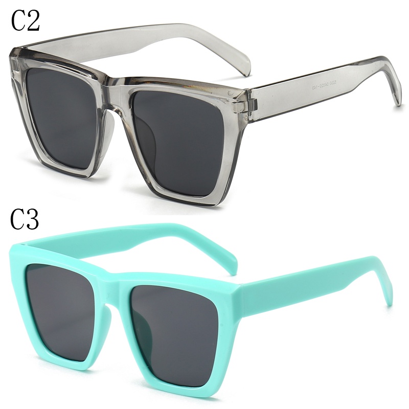 Kính Mát Gọng Vuông Chống Tia UV Phong Cách Âu Mỹ Thời Trang